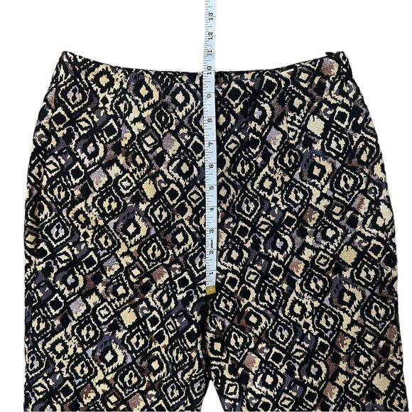 Free People Womens Mod Metallic Printed Cropped Pants Size 0 - Picture 11 of 14